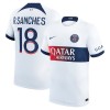 Virallinen Fanipaita Paris Saint-Germain R.Sanches 18 Vieraspelipaita 2023-24 - Miesten